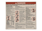 70040755 Decal, Danger, General Safety | JLG